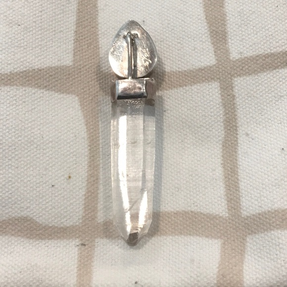 Vintage Druzy & Rock Crystal Pendant - Picture 3 of 9